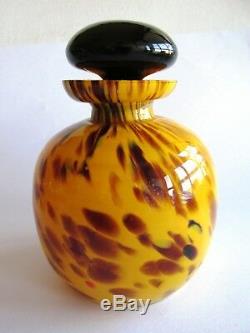 CZECH/BOHEMIAN ART DECO TANGO GLASS PERFUME BOTTLE 1930's