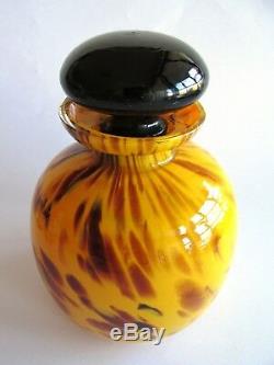 CZECH/BOHEMIAN ART DECO TANGO GLASS PERFUME BOTTLE 1930's
