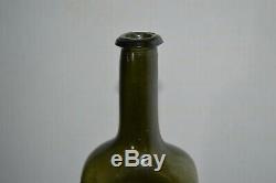 Ca. 1780 8-Sided Medicine Bottle, Black Glass, Pontil