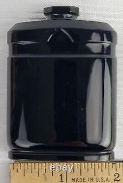 Caron La Nuit de Noel Art Deco Baccarat Amethyst Black Glass Perfume Bottle