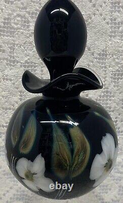 Charles Lotton Signed Blue And Black Multi Flora Perfume 1983