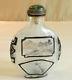 Chinese Peking Glass Snuff Bottle With Painted Scenes And Calligraphy