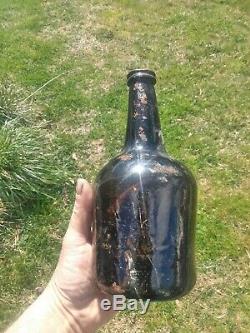 Circa 1750s Bell Style black glass