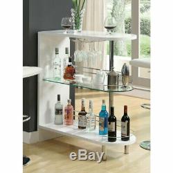 Coaster Furniture 16 Bottle Wine Table with Glass Storage