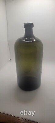 Collectible utility black glass bottles