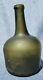 Colonial Era Dutch Mallet Wine Bottle 1725-1775 Green Black Glass