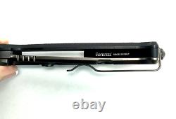DPx Gear HEST/F Triple Black Folder 3.25 Black Niolox Blade Titanium Knife