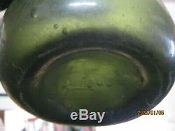 DUG FLORIDA KEYS SHIPWRECK FIND PONTILED 1700'sRAREBLACK GLASS ENGLISH ONION