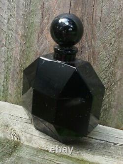 D'Orsay Le Dandy Baccarat Art Deco Black Glass Perfume Bottle Collection 7