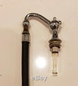 DeVilbiss Perfume Atomizer Bottle (1926) Bright Nickel stem, foot and fittings