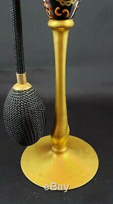 DeVilbiss Perfume Atomizer Bottle (1926) Gold stem, foot and fittings