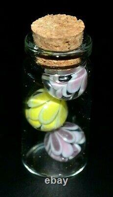 Deniz Divleli Glass Marble/. 460peewee Floral Sampler Bottle-pink, Black, Lavender