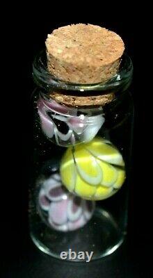 Deniz Divleli Glass Marble/. 460peewee Floral Sampler Bottle-pink, Black, Lavender