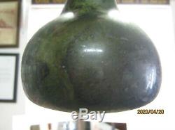 Dug On Fla Keys Shipwreck Find Pontiled Bulbous1700's Black Glass Dutch Onion