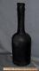 Dutch Black Glass Antique Ladys Leg Long Neck Wine Bottle