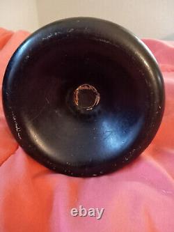 Early 18th Century Dutch Onion Bottle Olive black glass. Nice Condition
