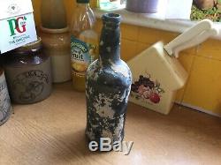 Early Black Glass Shipwreck Wine Bottle c1780 Essex