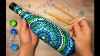 Easy Dot Mandala Bottle Painting Using Only Qtip Toothpick Pencil How To Lydia May