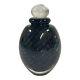 Eickholt Black Rainbow Swirl Iridescent Glass Perfume Bottle Stopper Signed'91