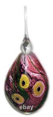 Eickholt Studios Millefiori Flower Art Glass Perfume Circa 2000