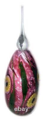 Eickholt Studios Millefiori Flower Art Glass Perfume Circa 2000