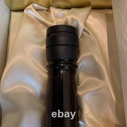 Empty Bottle Ryusen 14 2021 Black Glass White Label with Pape Box Liquor Sake