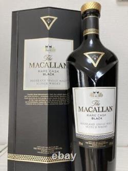 Empty Bottle The Macallan Rare Kasc Black Glass Wisky Liquor with Box Cork