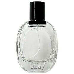 Empty Glass Perfume Oval Spray Bottles 30ml 1oz Black Metal Atomizer