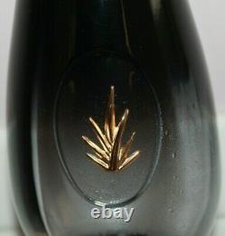 Empty Tequila Clase Azul Gold Ultra Premium Black Ombre Glass Bottle Mexico