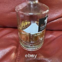 Empty bottle Hibiki 21 Clear Glass Liquor Black Suntory Whisky Kacho Fugetsu