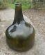 English Mallet Black Glass (dark Green) Wine Bottle. Circa 1730. Lovely Shape