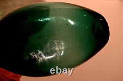 Ex Rare Giant Circa 1800 Emerald Spanish Blown Glass Flask
