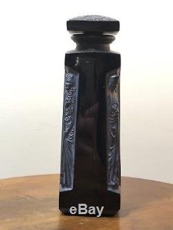 Flacon Ambre DOrsay Noir R. Lalique René Lalique Black Glass Perfume Bottle