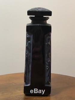 Flacon Ambre DOrsay Noir R. Lalique René Lalique Black Glass Perfume Bottle