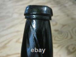 Flawless Circa 1820 Black Glass Pontil & Seal Emmanuel College Wine Bottle