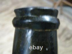 Florida Keys Dug1820s Pontiledcrude Black Glasslong Neckbelgian Bell Mallet