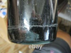 Florida Keys Ocean Find 1750's Open Pontilblack Glassfrench Flowerpot Wine