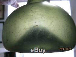 Florida Keys Shipwreck Dig Find Pontil1700's Bulbous Black Glass Dutch Onion