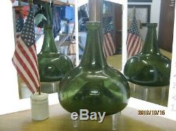Florida Keys Shipwreck Ocean Find Pontiled 1700-20black Glass Dutch Onion