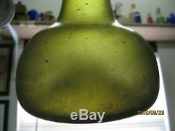 Florida Keys Shipwreck Pontil 1700-20black Glasslong Neck Bulbous Dutch Onion