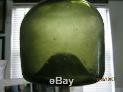 Florida Keys Shipwreck Pontil 1780's Black/olive Glassbelguim Bell Mallet
