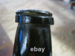 Floride Keys Dug Open Pontiled Dutch Bell Shaped Black Glass 1820's Mallet