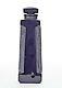 French Art Deco Tall Four-sided Black Glass Perfume Bottle (ambre D'orsay)