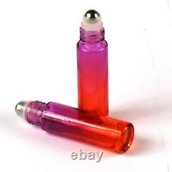 Glass Roll-On 10ml Bottles with Stainless Steel Roller Balls for Essential Oil