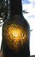 Gold Rush Pontiled 1850's Aspinwall Wbj Black Glass Antique Bottle