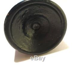 Gold Rush Pontiled 1850's Aspinwall WBJ Black Glass Antique Bottle