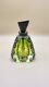 Green With Black Art Glass Perfume Bottle By Steven Correia