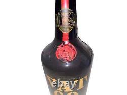 HUGE VAT 69 Scotch Whiskey Glass Bottle Retro Bar Decor Empty Liquor Bottle