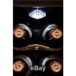 Haier HVTEC18DABS 18-Bottle Dual Zone Curved Glass Door Wine Fridge (Damaged)