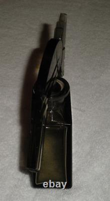 Heinrich Hoffmann Art Deco Clear Black Glass Aztec Perfume Bottle & Bird Stopper